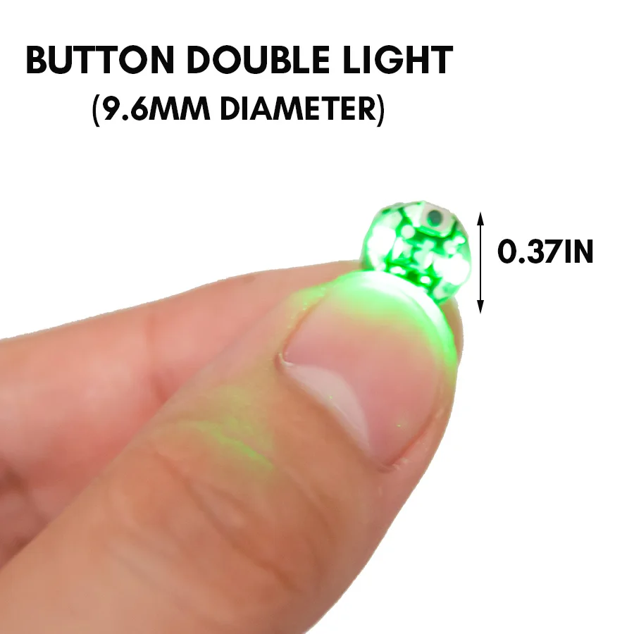 3pcs Double Led Lamp Model Key Button Wireless Light Diy Model Making Toys for Cars/Robots/Decoration/Diorama With Battery