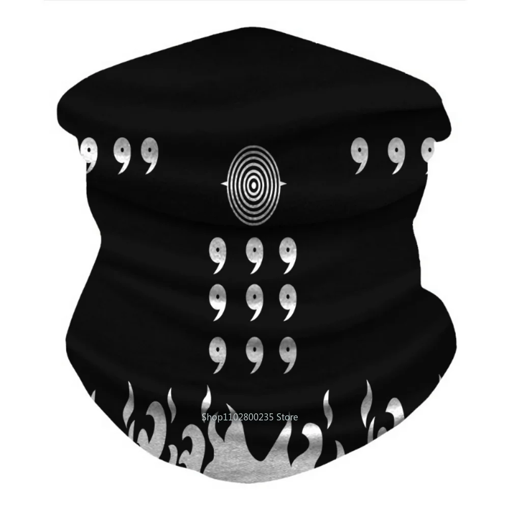 Anime Naruto Cosplay Akatsuki Itachi Bandana maschera uomo donna maschera da ciclismo maschera invernale sciarpa maschera al collo traspirante