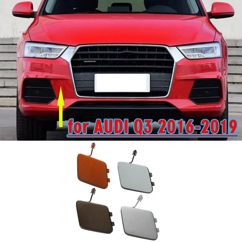

Car Front Bumper Tow Hook Eye Trailer Cover Trim Cap for AUDI Q3 2016-2019