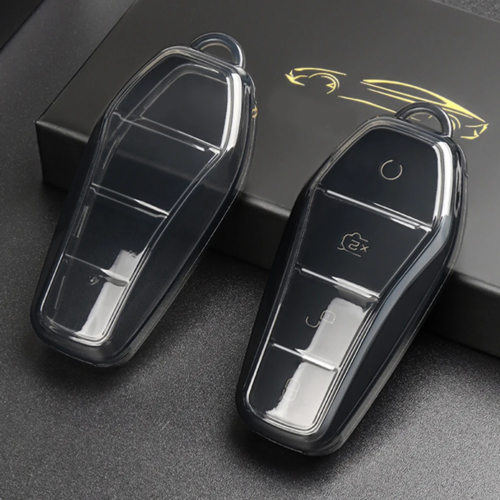 Stylish and Accurate Fit Car Key Fob Case Shell Fob Cover for BYD Qin Plusdmi Atto 3 Han EV Great Quality and Value