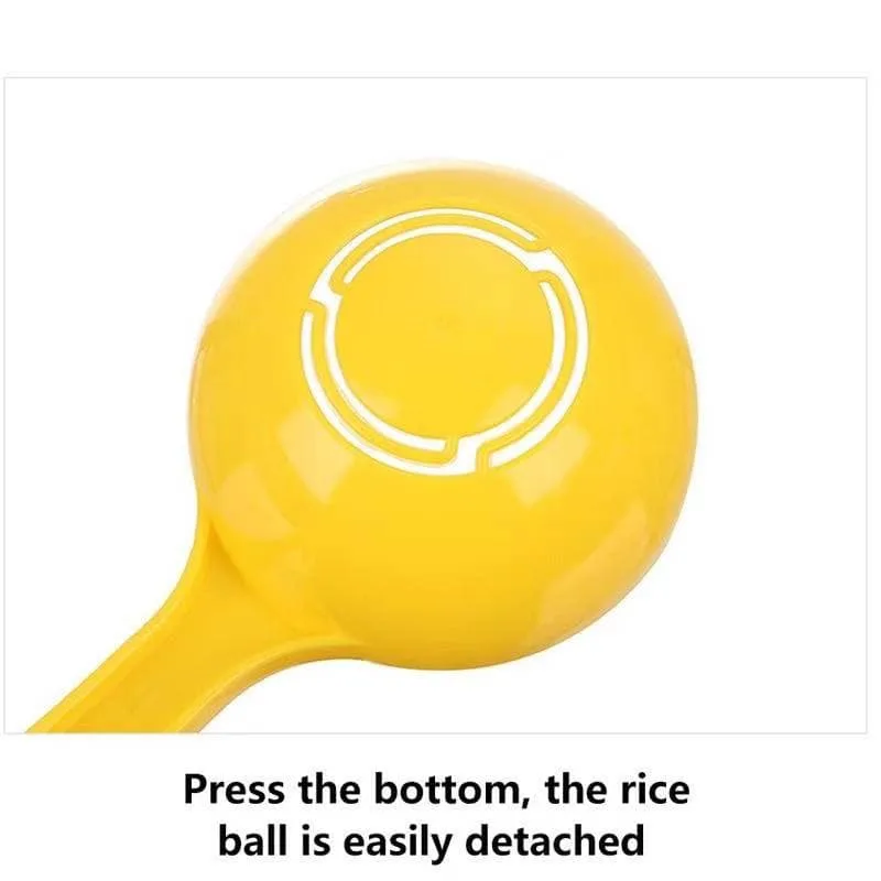 Half Round Rice Spoon Kids DIY Rice Moulder Curry Rice Covered Rice Spoon Easy Release Non-Stick Rice Home Bento Mould