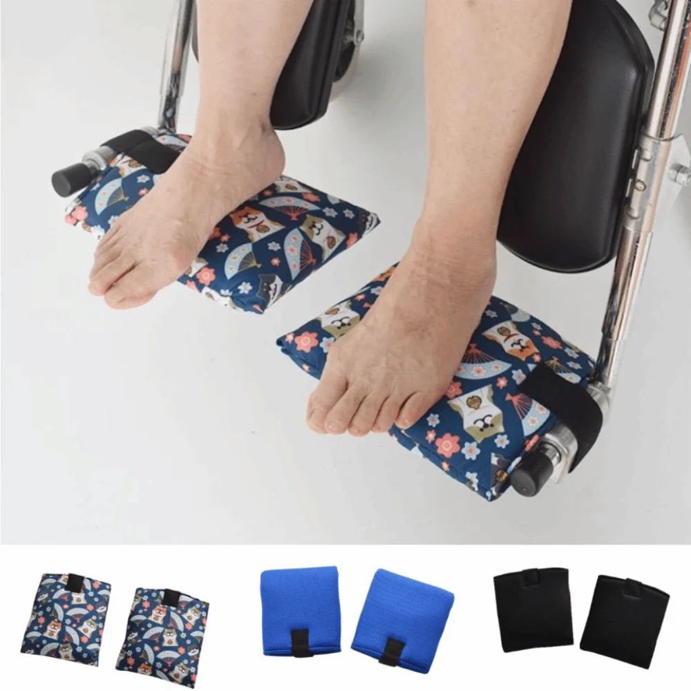Slip Resistant Wheelchair Footrest Pads Durability Comfort Enhancing Footplate Protector Pad Soft Easy To Install