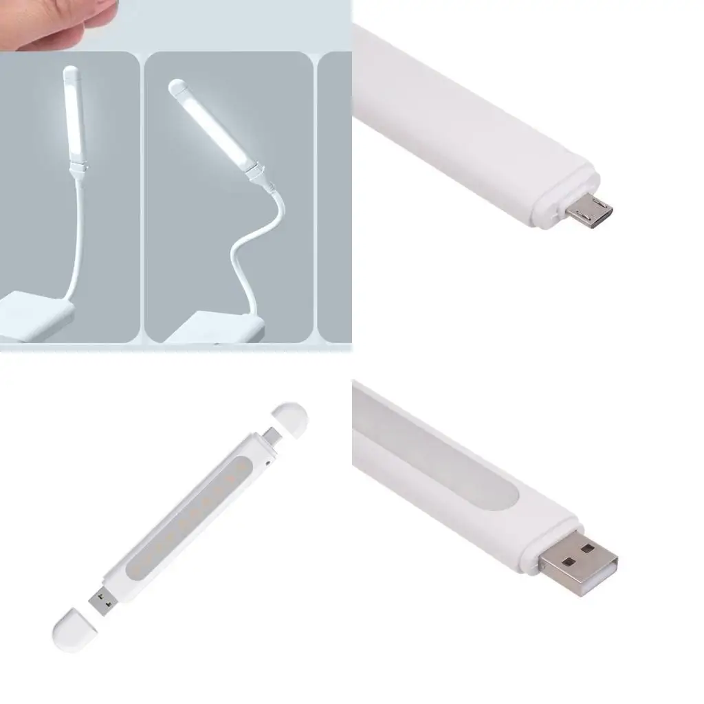 

Y1UB Small USB LED Light with 10 LED Beads Mini Night Lamp Micro USB or Type C Interfaces For Power Banks and Laptops