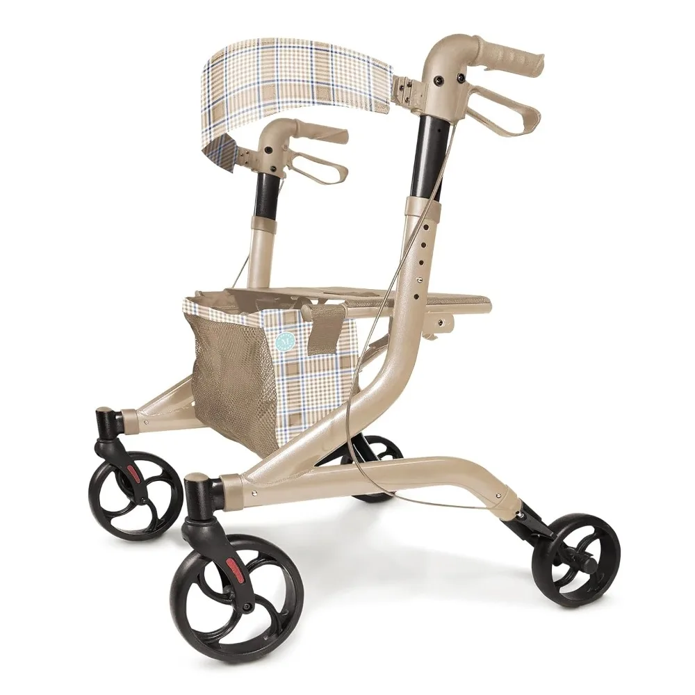 

European Style Walker Suitable for Elderly People After Rehabilitation Walker with Seat and Wheels