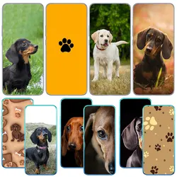 Custodia morbida per cani bassotto per Motorola Moto E13 E22I E22 G52 G42 G32 G23 G22 E20 E30 E40 E4 E5 G200 custodia in Silicone