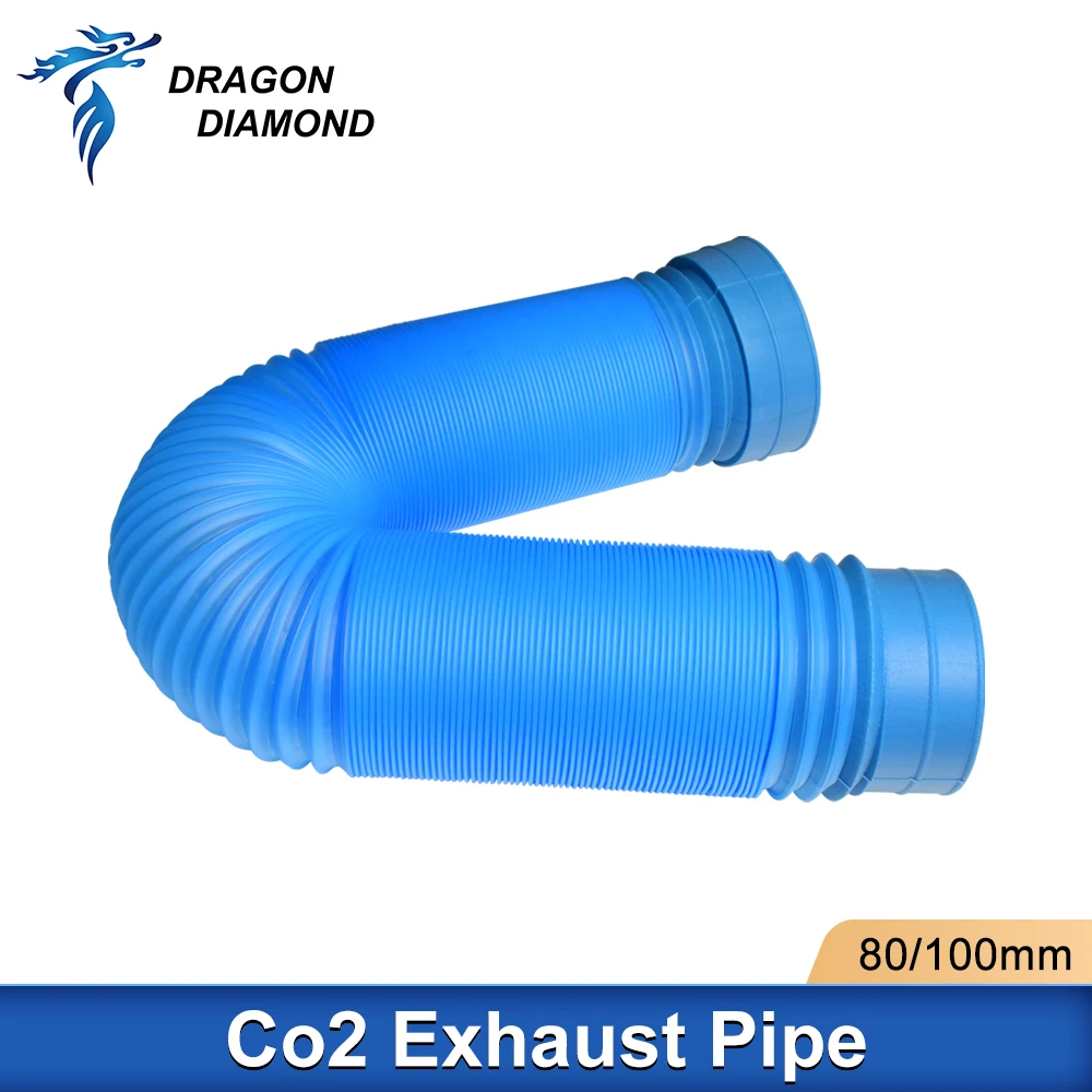 Co2ไอเสียท่อ DIY อุปกรณ์เสริม80/100มม.สำหรับเลเซอร์ไอเสียพัดลมควันคุณภาพสูง