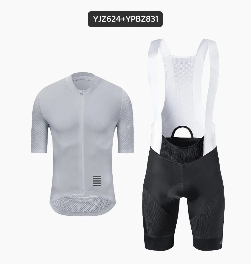 Ykyw Sommer Herren Rad trikot setzt Kurzarm Rad trikot Träger hose Fahrrad bekleidung atmungsaktive MTB Fahrrad Kleidung Anzüge – Detail 11
