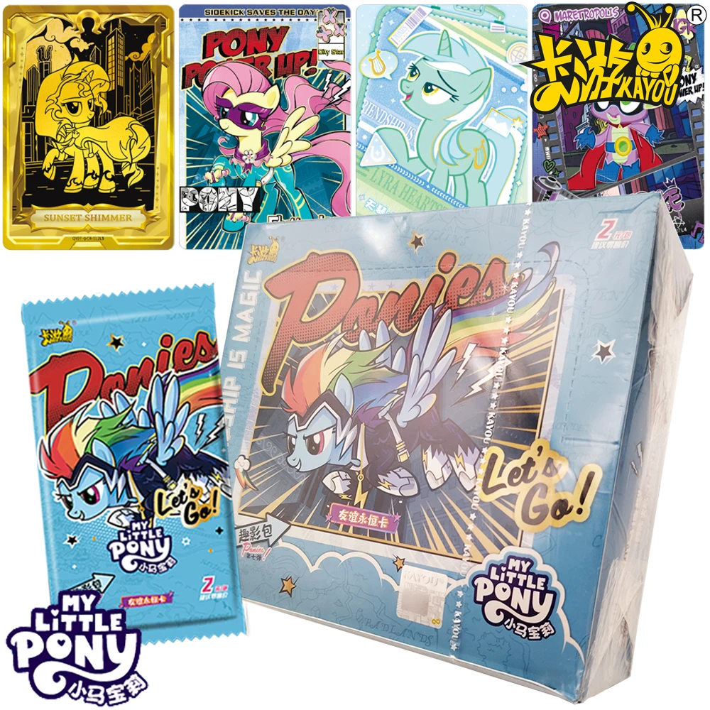 

New KAYOU Original My Little Pony Collection Cards American Fantasy Animation Limited Edition Cute Characters Cards Toys Gifts