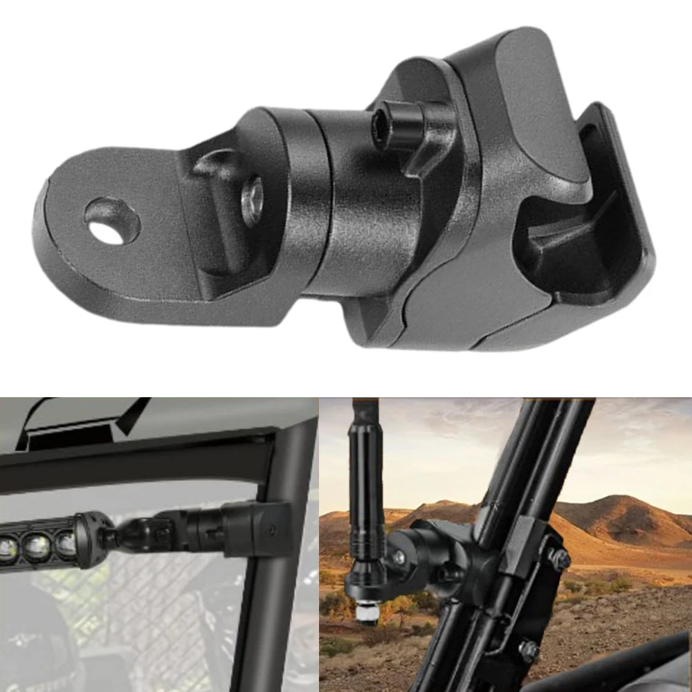 

UTV Flag Mounting Bracket 1.5"-2" Roll Bar Adjustable Whip Light Flag Mount for Polaris Range General Can-Am Defender Commander