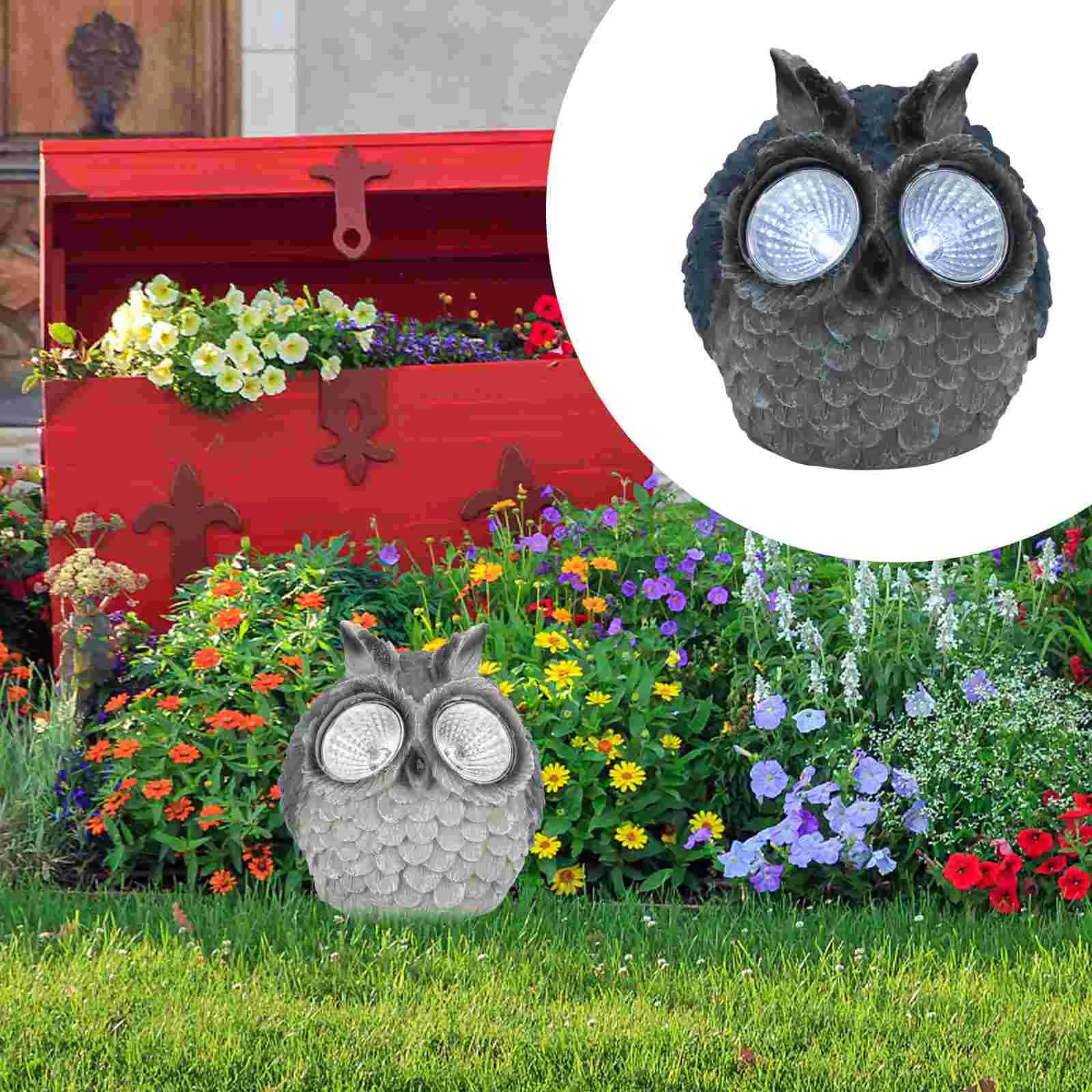 

Outdoor LED Solar Lights Adornment Owl Ornament Creative Lamp Decor Decorations