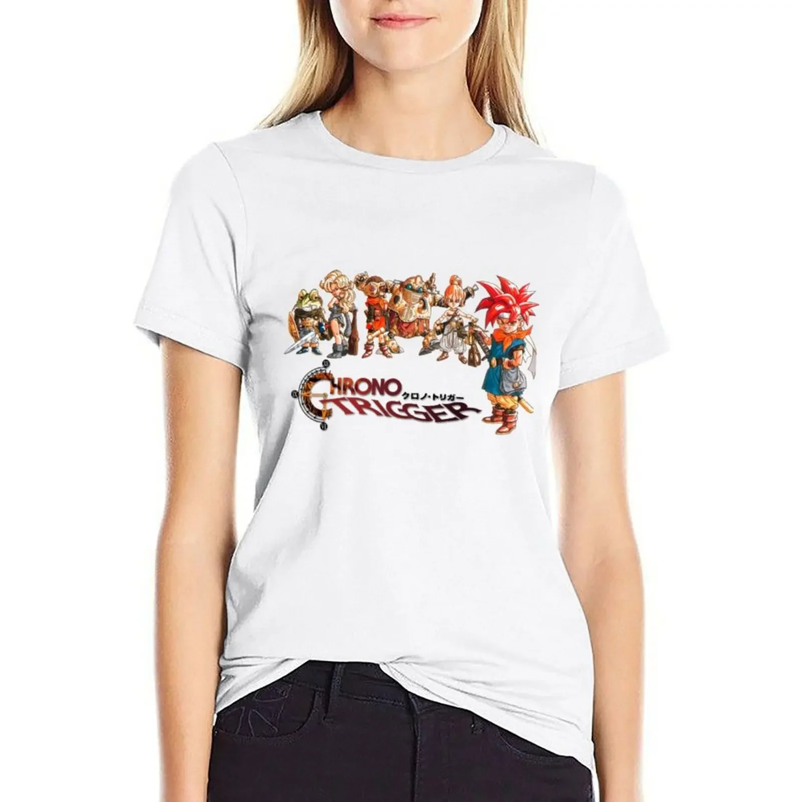 

CHRONO TRIGGER T-shirt plus size tops cute tops graphics designer clothes Women luxury