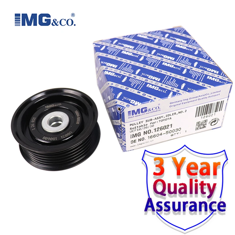 IMG Drive Belt Tensioner Idler Pulley OE: 16604-50030 For Toyota 4Runner Sequoia Tundra Lexus GS300 GS350 GX470 LS430 SC430