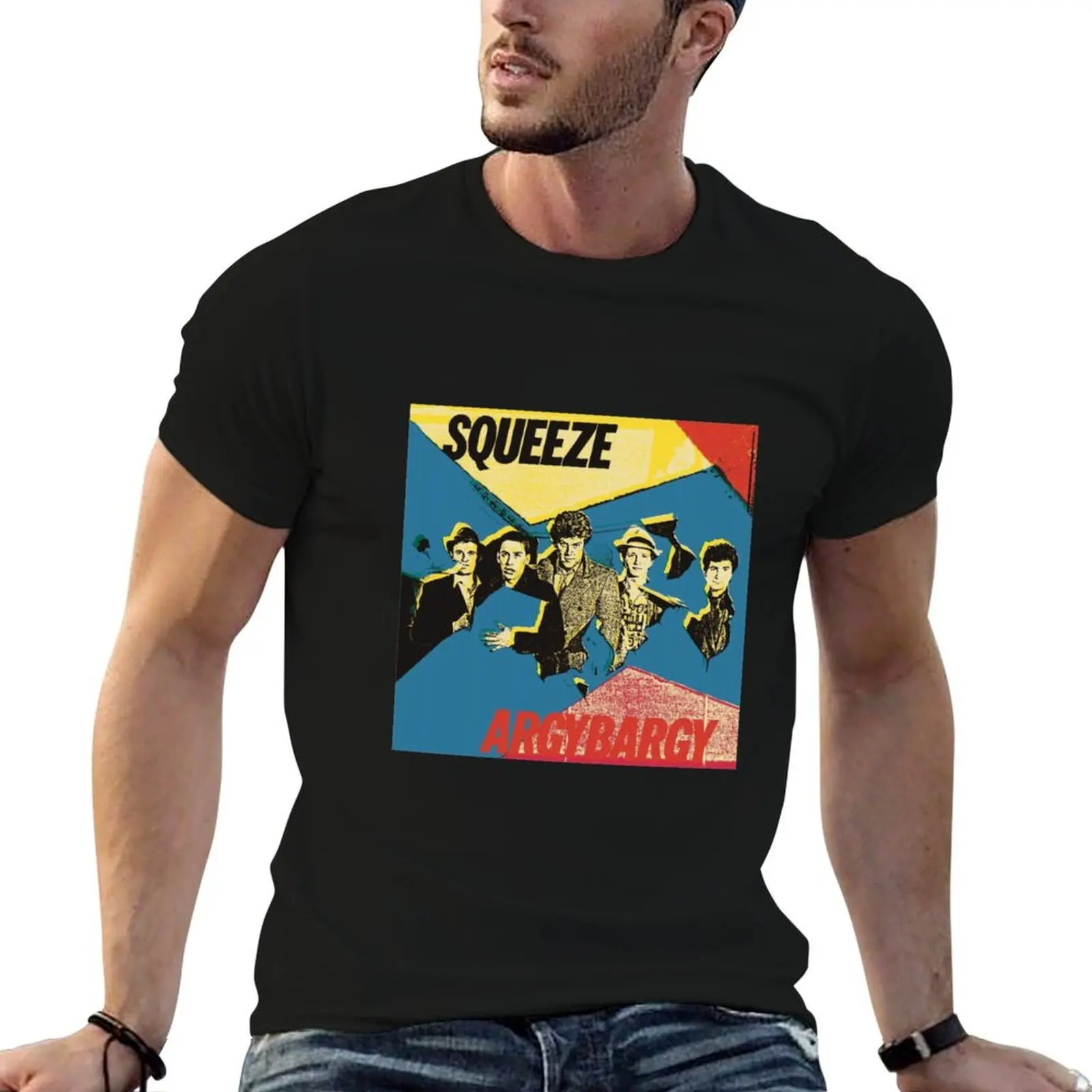 

SQUEEZE BAND T-Shirt cotton t shirts high quality black cotton t-shirt plain for man package T-Shirt