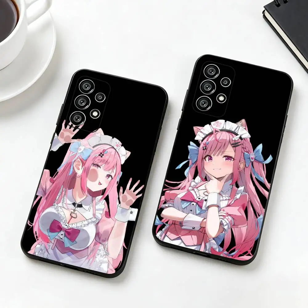 VTuber Yuki Sakuna  Phone Case Black Silicone Soft For Samsung S25,S24,S21,S22,S23,S30,Ultra,S20,Plus,Fe,Lite