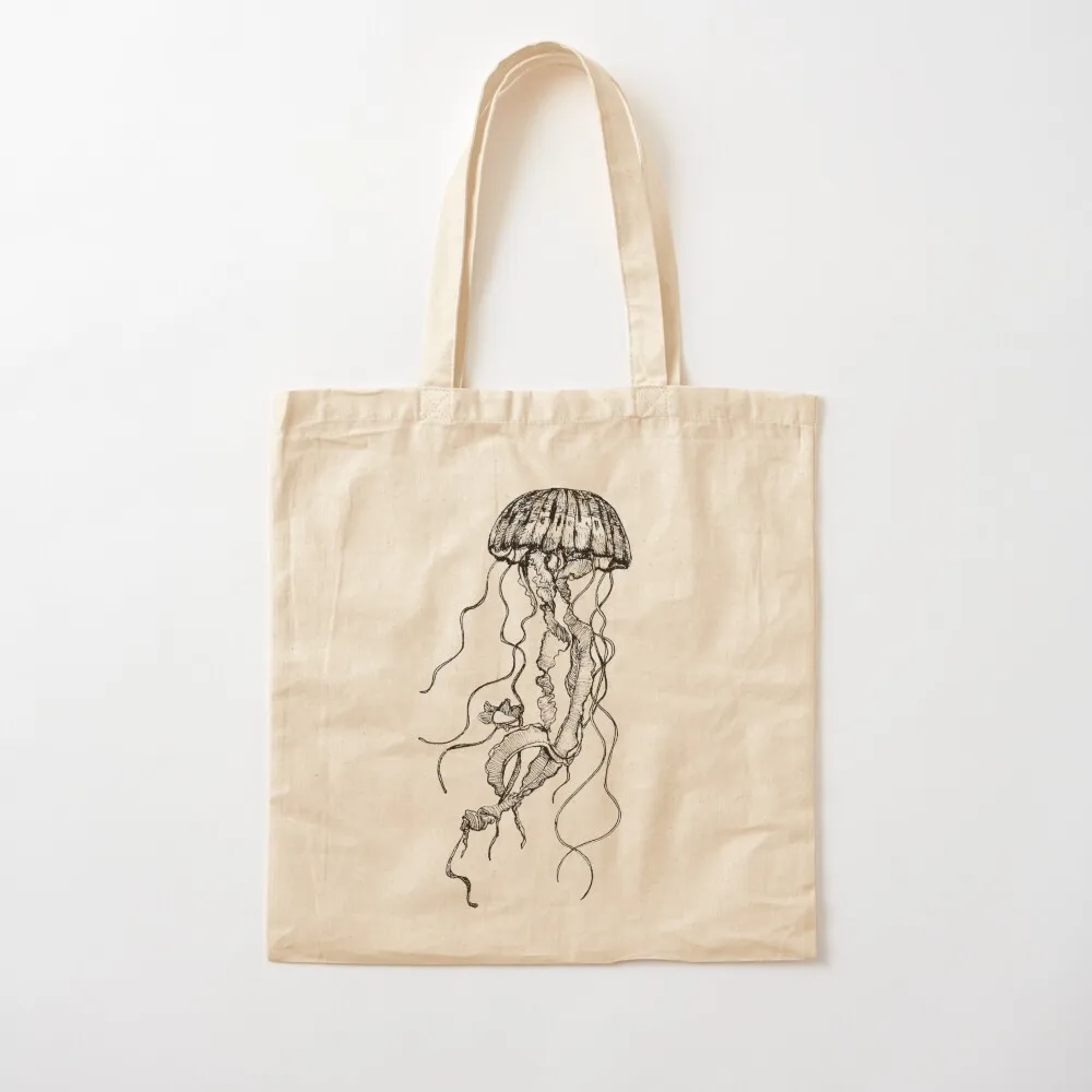 Jellyfish Tote Bag large tote bag custom canvas bag custom fabric Women's shopper Canvas Tote