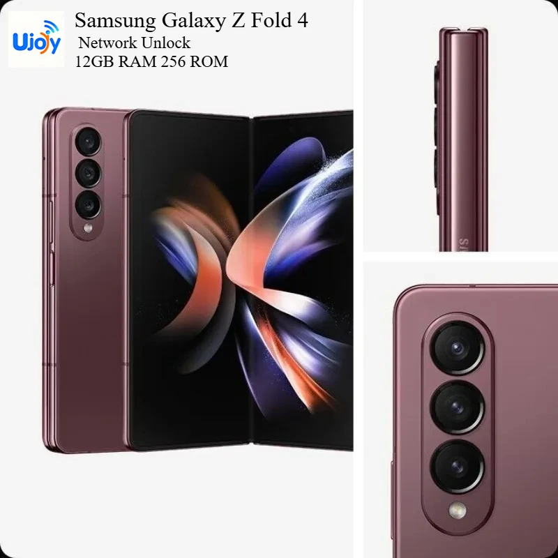 Samsung Galaxy Z Fold 4 5G Network Unlock Refurbished Smartphone 12GB RAM 256 ROM Supports NFC Foldable Smartphone
