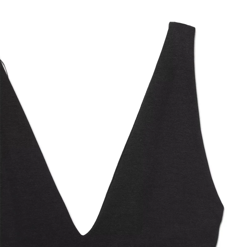 HXAO Top senza maniche Body Donna Estate Corpo dimagrante Body nero Corsetto sexy Costumi interi Scollo a V Body senza schienale