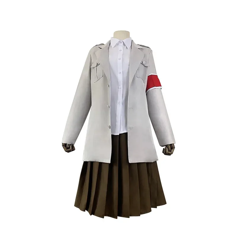 أنيمي هجوم على تي تان تأثيري حلي المحارب وحدة قطعة سترة Shingeki No Kyojin Eldian فستان مارلي العسكرية jk ؛ 6