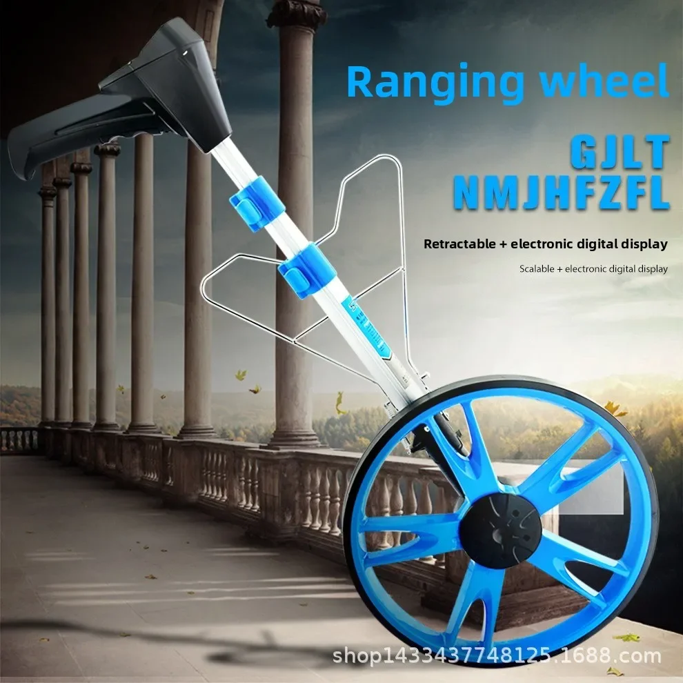 Latest Hand-pushed Digital Display Ranging Wheel Mechanical And Electronic Rangefinder Roller Long-distance Measuring Instrument