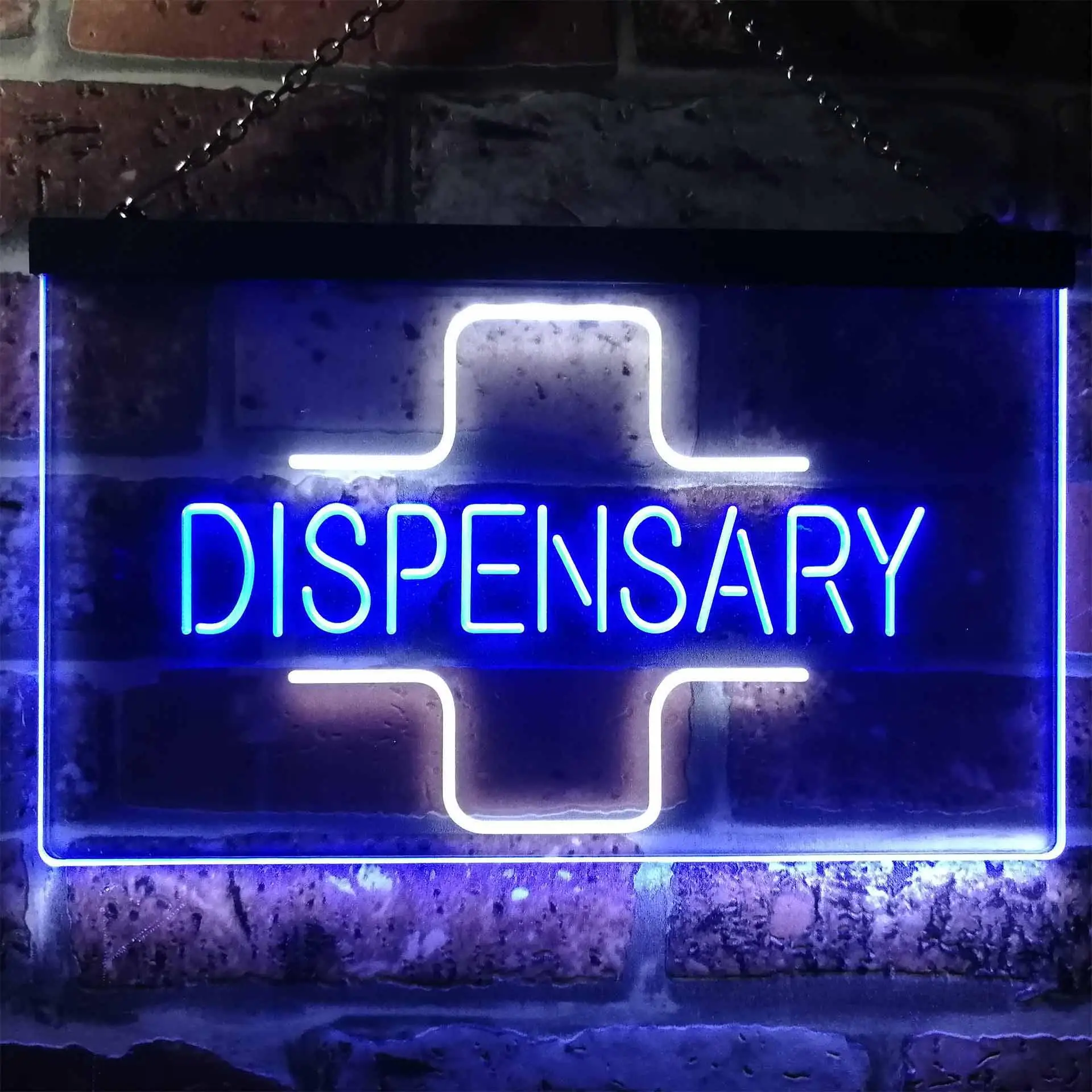 

Dispensary with Cross Dual Color Led Neon Sign st6-i3205