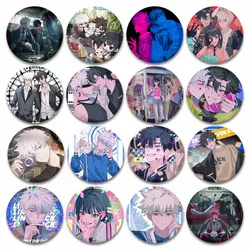 Link Click Anime Role Cheng Xiaoshi Lu Guang Qiao Ling Soft Button Pin Tinplate Cartoon Round Brooch Badge Bag Shirt Accessories