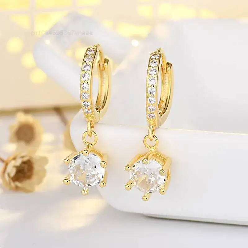 

Fashionable 925 Sterling Silver Moissanite Pendant Earrings for Women Anniversary Wedding Engagement Jewelry Gift