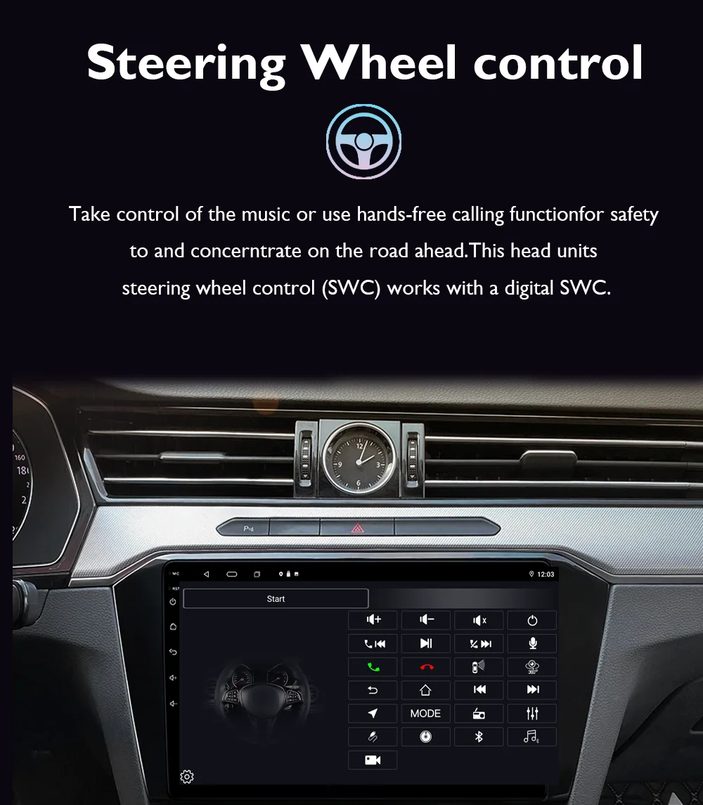 راديو سيارة أندرويد QLED IPS لـ-Vito W447 2014 - 2021 DSP BT WiFi 4G SWC Carplay