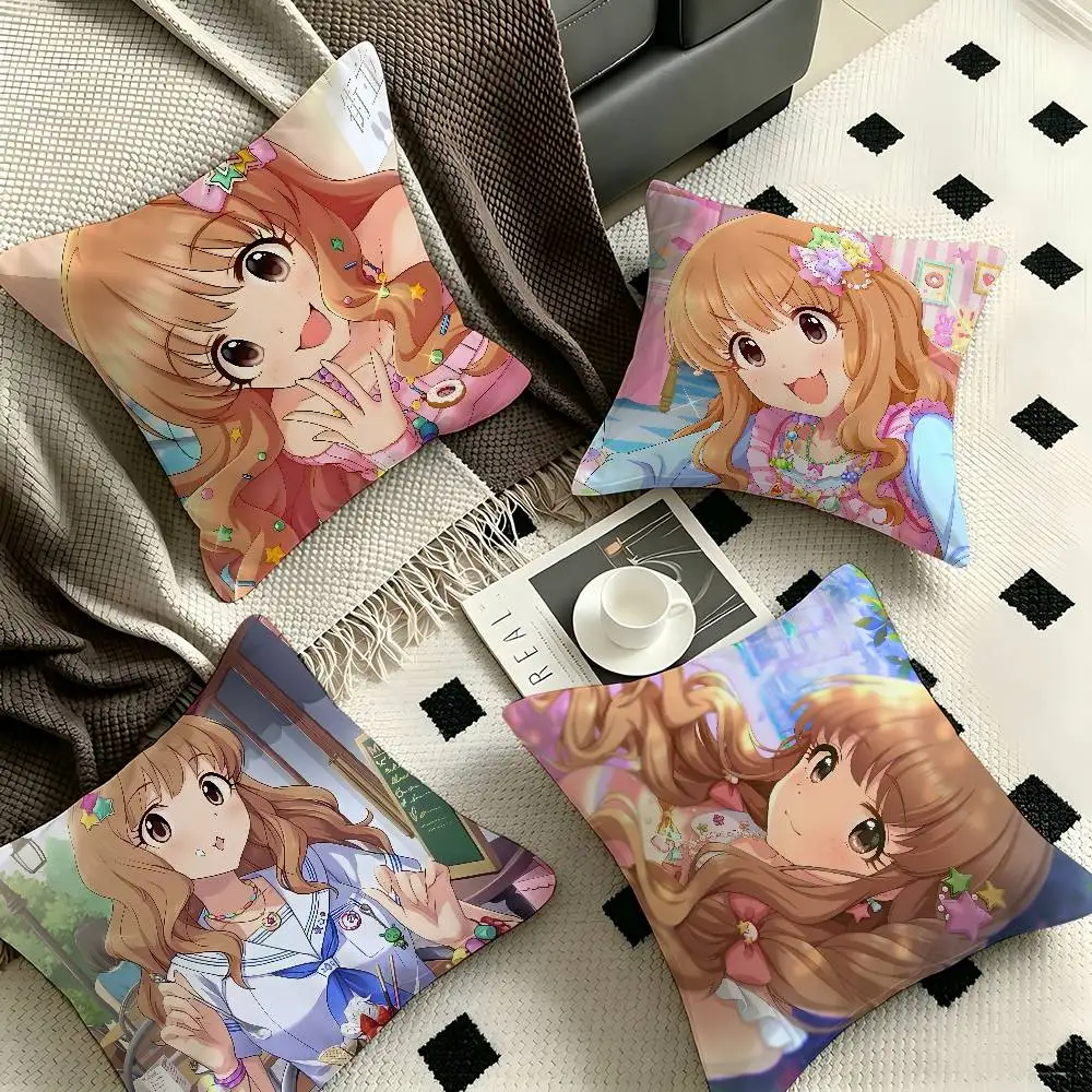 1pc Kirari Moroboshi Idolmaster Pillow Case Fashion Square Pillowcase Bedroom Sofa Room Ins Decoration Leisure