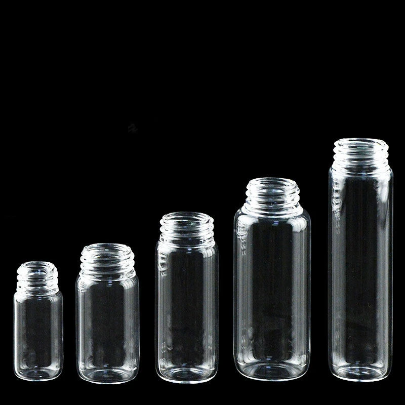 Quartz glass threaded sampling bottle, sealed reagent bottle, high temperature resistance 2-5-10-20-30-40-50-10ml