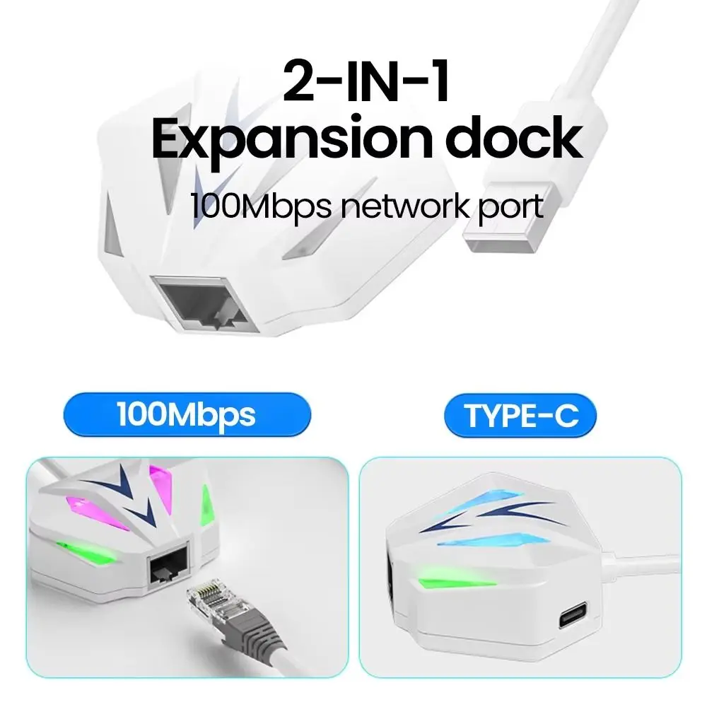 USB/Type-c USB To RJ45 Network Card 2-in-1 Converter Type C Ethernet Adapter USB To 2.5G High Speed USB To Network Port