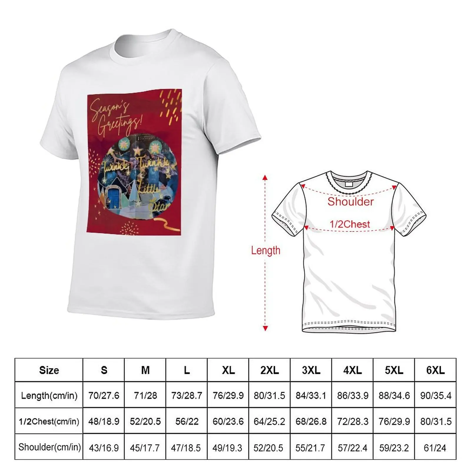 Seasons Greetings Twinkle Twinkle T-Shirt fashion shirts Louboutins Men's t shirts