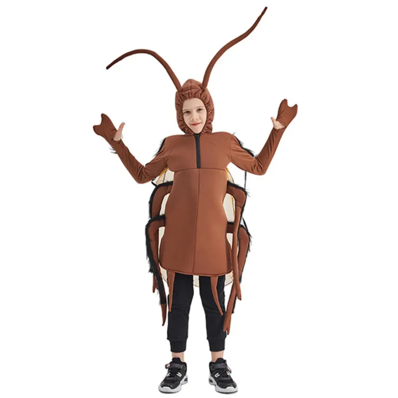 Kids Adult Funny Cockroach Halloween Costume Children Insect Cosplay Outfits Carnival Easter Purim Fancy Dress suit