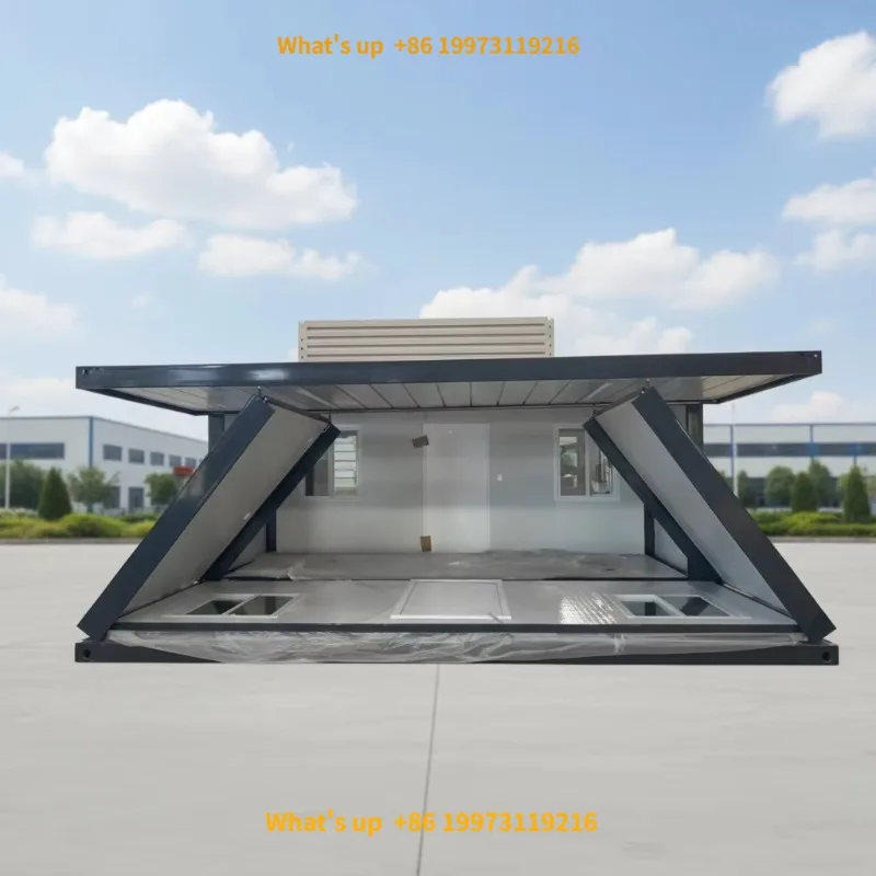 2026 Standard Modern Thicken Sandwich Panel Foldable Prefab Container House Quick Assembly House with Kitchen for Living Room