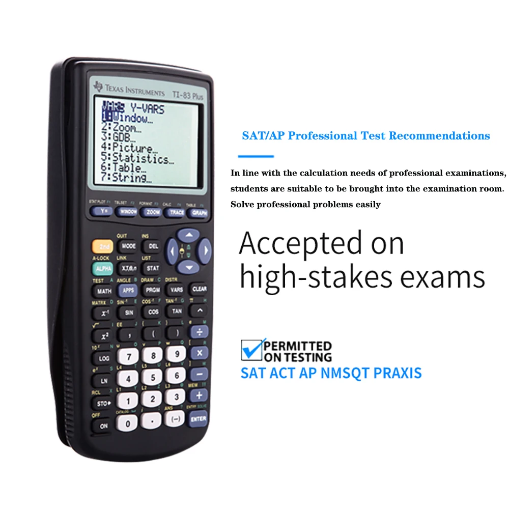 TEXAS Texas Instruments TI-83 PLUS Programming Graphics Scientific Calculator IB AP SAT International Exam Financial Computer