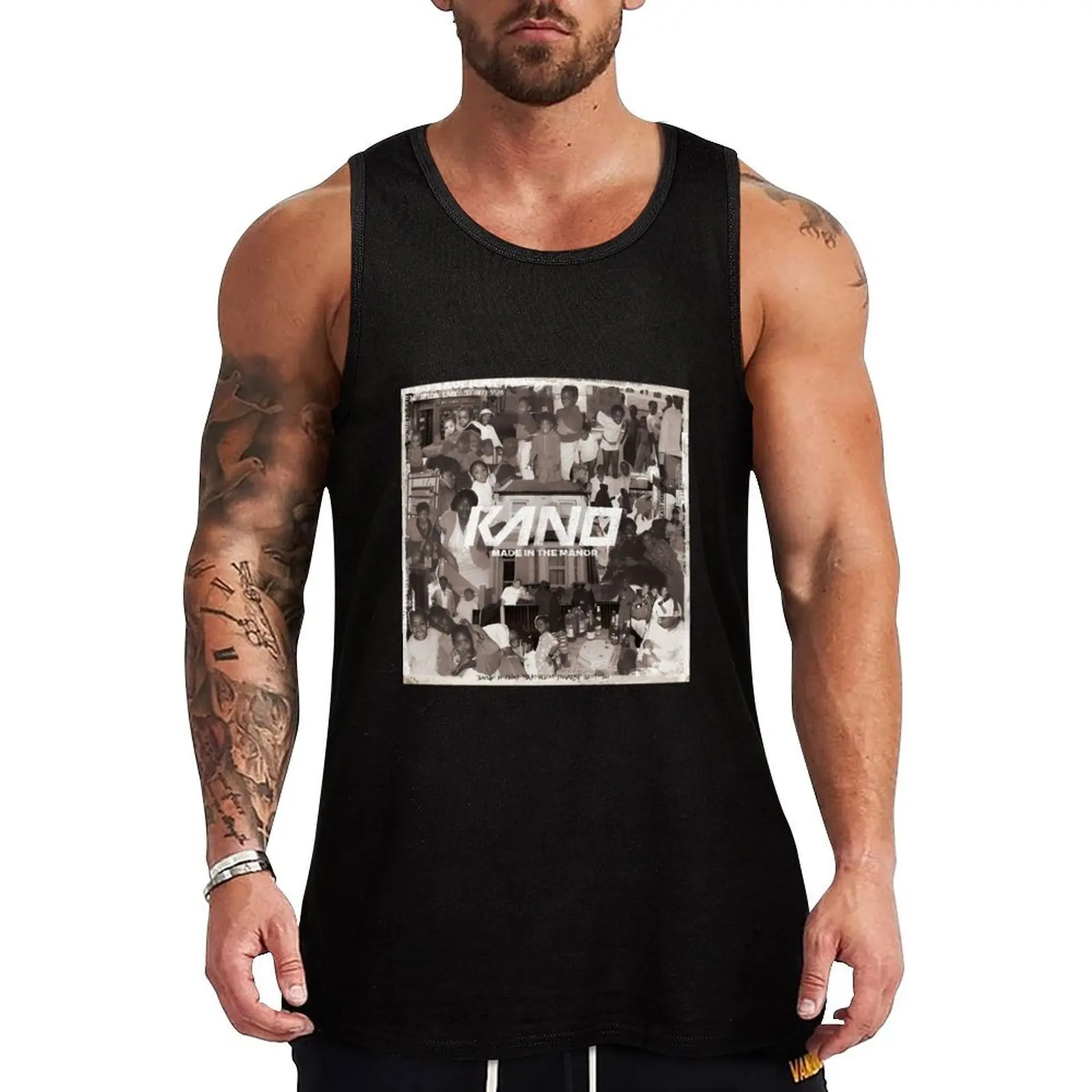 

Kano - Made In The Manor \t Tank Top t-shirts for Men's gym T-shirt men sleeveless Sports clothing