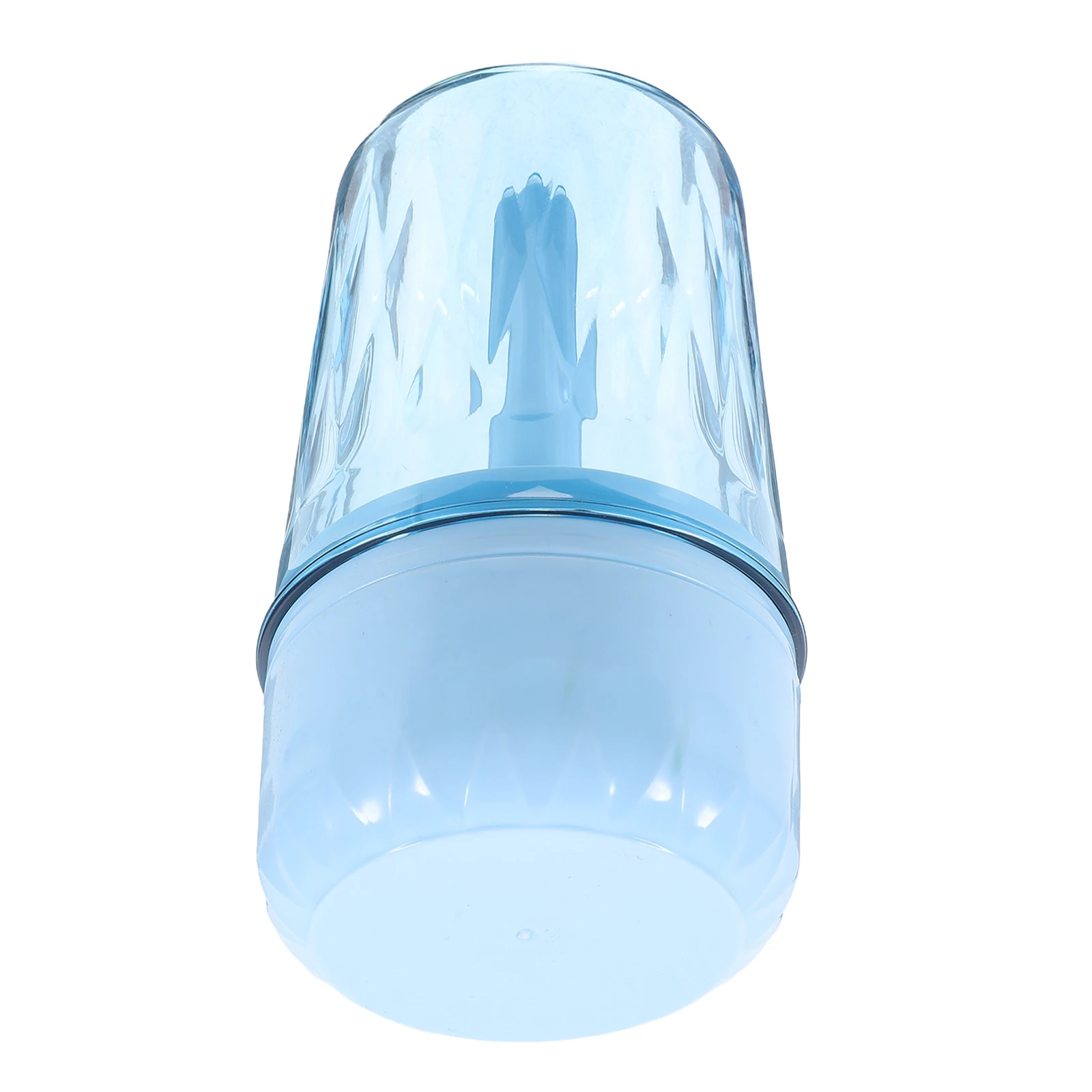 

Toothbrush Storage Rack Blue Plastic Cases Portable Travel Mouthwash Cup Holder Toothbrush Container Travel Cups
