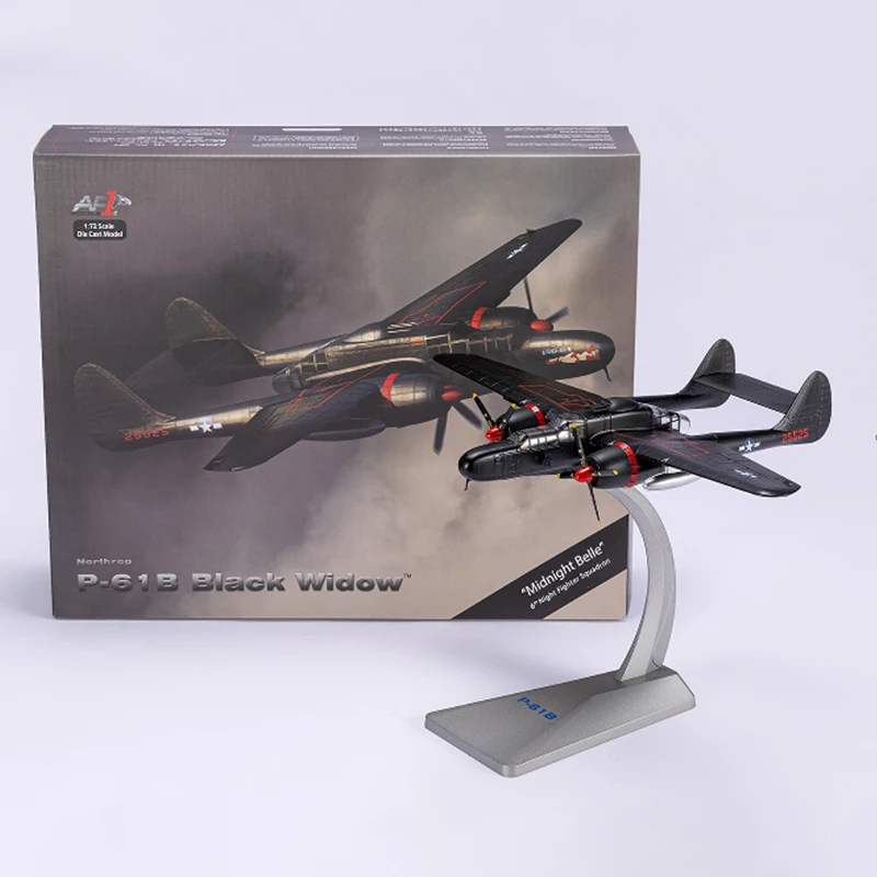 Diecast 1:72 Scale U.S Air Force P61 P-61 P61B Black Widow night fighter Alloy Finished Simulation Model Souvenir Gifts