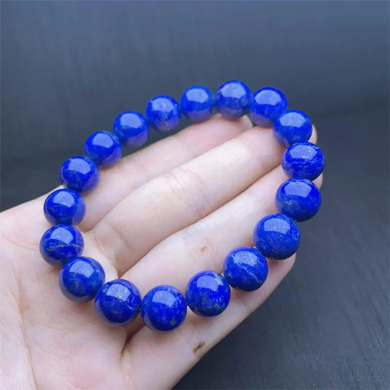 10MM Natural Lapis Lazuli Bracelet Women Men Handmade Stretch Rope Bracelet Luxury Jewelry Energy Healing Gift 1PCS