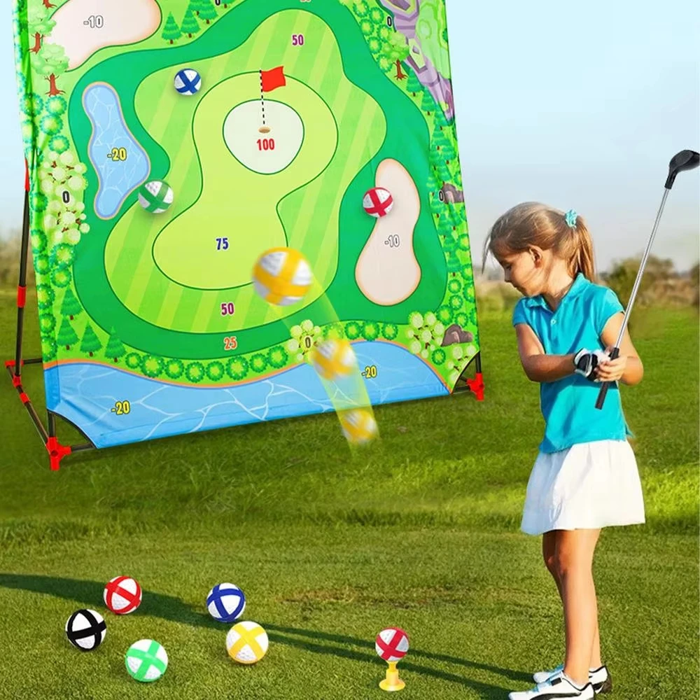 Golf Chipping Game Battle Hitting Mat Putting Practice Toy Swing Training Aid Home Backyard Outdoor Sports Activities