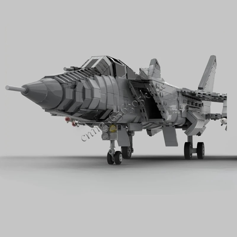 2628 pçs 1:35 escala MiG-31 foxhound guerra espacial militar moc espaço batalha quebra-cabeças personalizados diy educação montagem modelo brinquedo presente