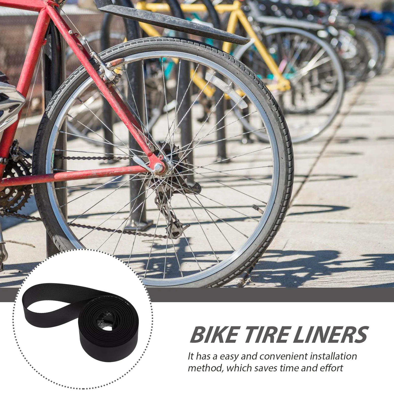 

1-рулонный вкладыш для велосипедной шины, защита для внутренней трубки, подушка для предотвращения проколов, лента для велосипедного обода, защита для велосипедных шин, лента для обода велосипеда