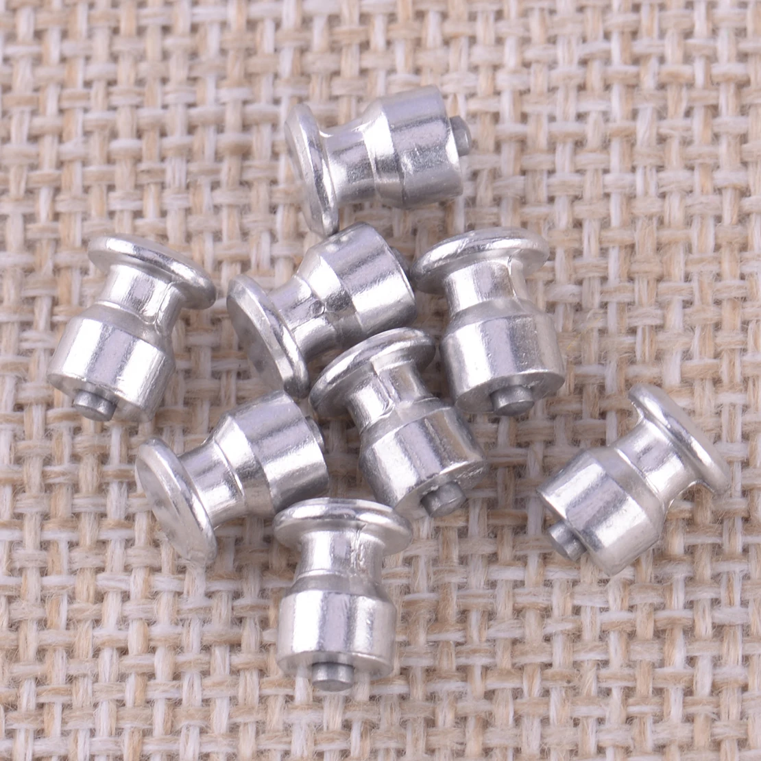 100Pcs Universal Car Truck ATV Motorcycle Wheel Tyre 8mm Tire Studs Screw Snow Spikes Winter Silver Aluminum Non-slip