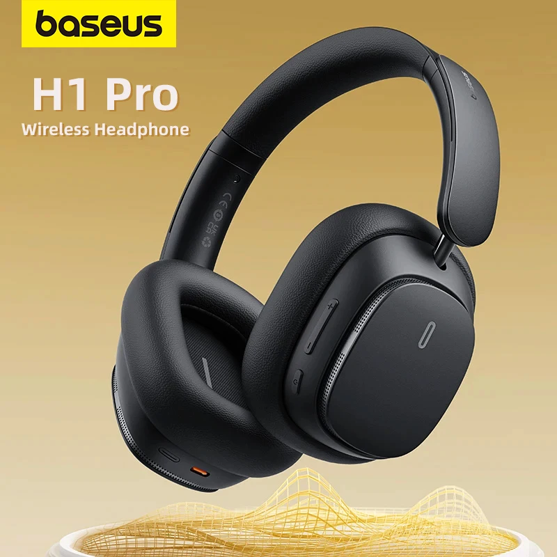 

Baseus H1 Pro Wireless Headphone Active Noise Cancellation Bluetooth Headset Gamer Earphones HIFI Stereo For Sports Video Study