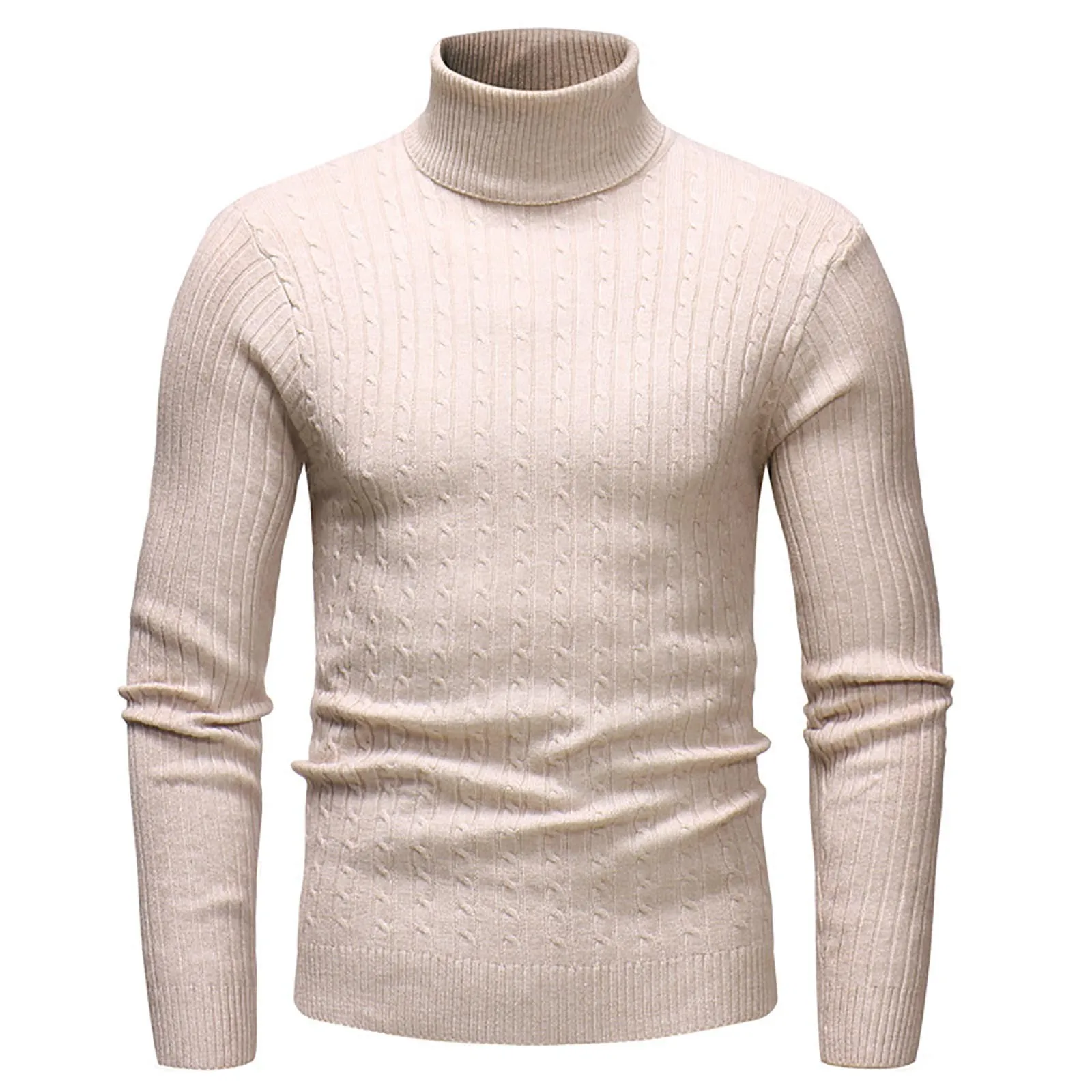 

Men Sweater Autumn Men's Casual Turtleneck Rollneck Pullovers Fit Jumper Sweater Knitted Slim Warm Knitting Winter Sweater Men's