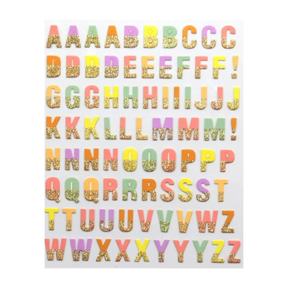 Creative Path Alphabet-Aufkleber mit englischen Buchstaben, selbstklebende goldene Scrapbooking-Deko-Aufkleber für die Kartenherstellung, Planer, Journaling – Detail 11