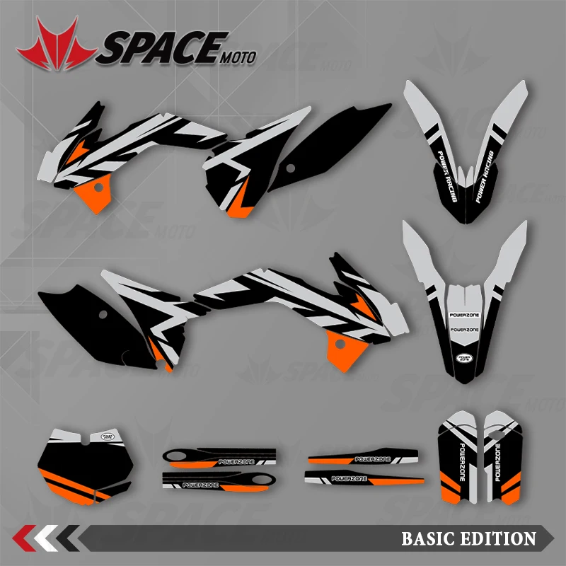 

SPACE MOTO графический фон наклейки наклейки мотоцикл для KTM 13-17SX85