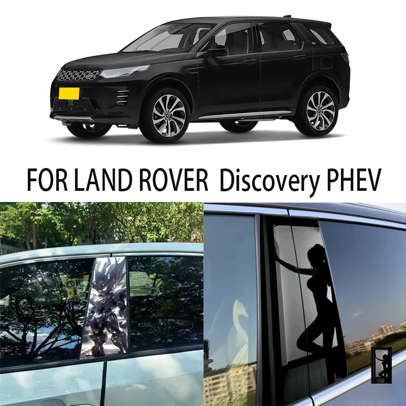 Door Window Decoration Trims Pillar Posts Stickers Auto Styling For LAND ROVER Discovery PHEV Car accessories