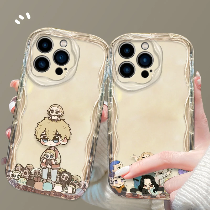 Anime Tokyo Revengers Cover For Apple iPhone 15 14 13 12 11 Pro X XR XS Max Plus 8 7 Plus SE Wave Oil Phone Case