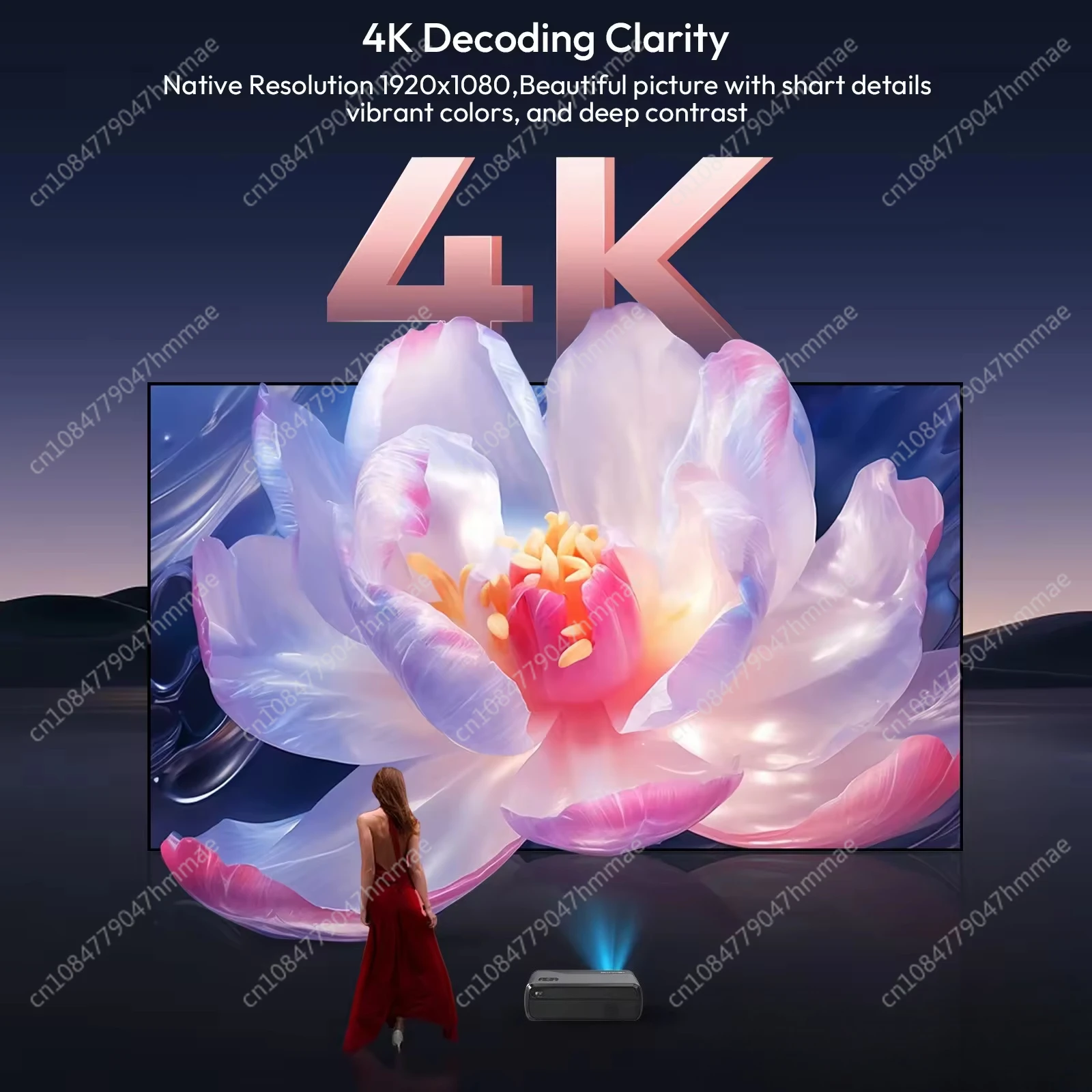 

Обновление A8 + 1000ANSI TV 4K 8K кинопроекторы для Android 11.0 проектор с интеллектуальным голосом NFC
