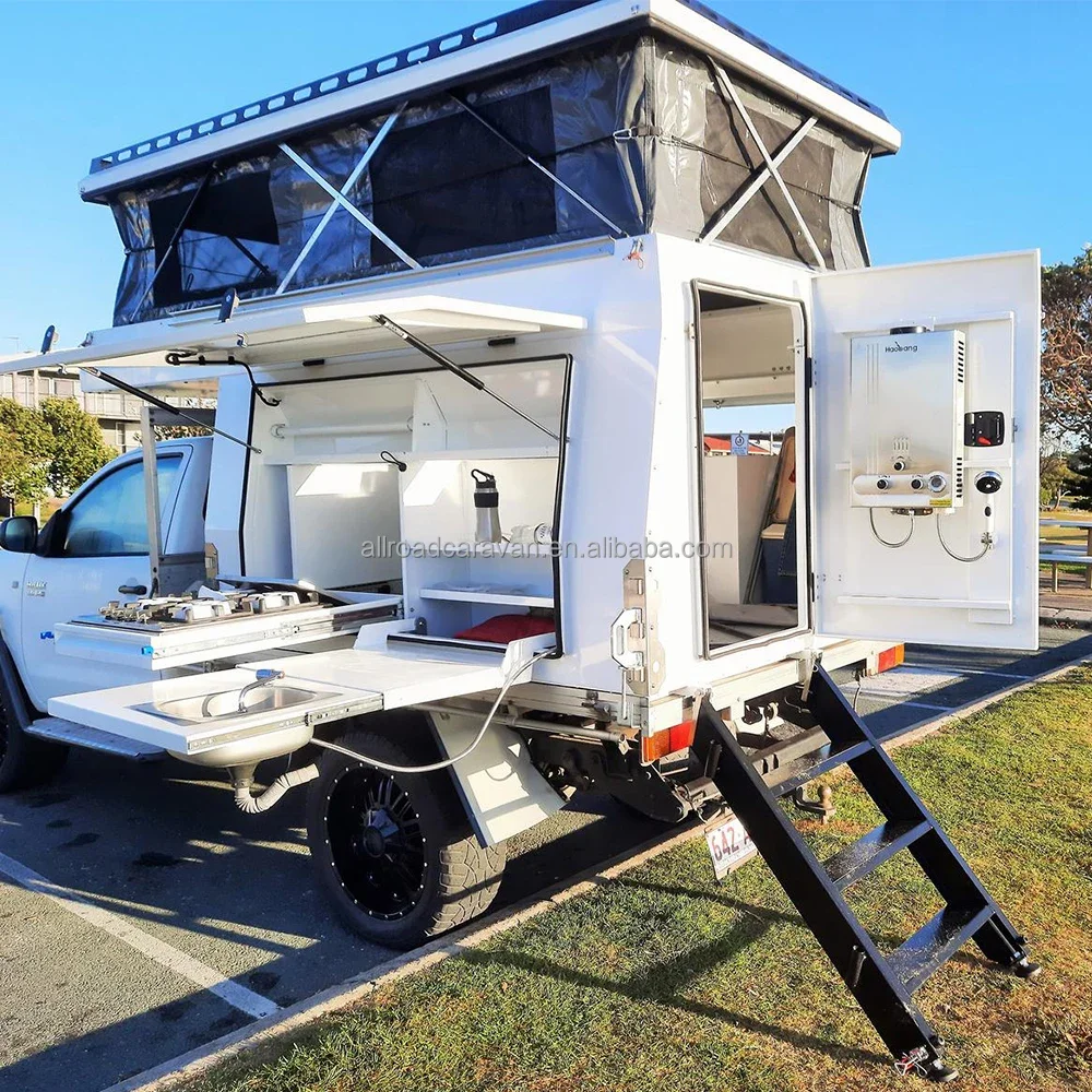 Allroad Caravan Slide on truck bed  camper Ford Ranger adventure equipment  Hilux  gear expedition vehicle